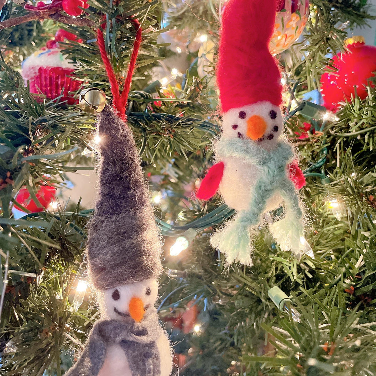 Needle Felting: Snow Gnomes