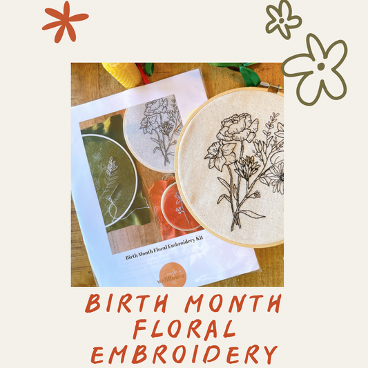 Birth Month Floral Embroidery with Melinda Prynne