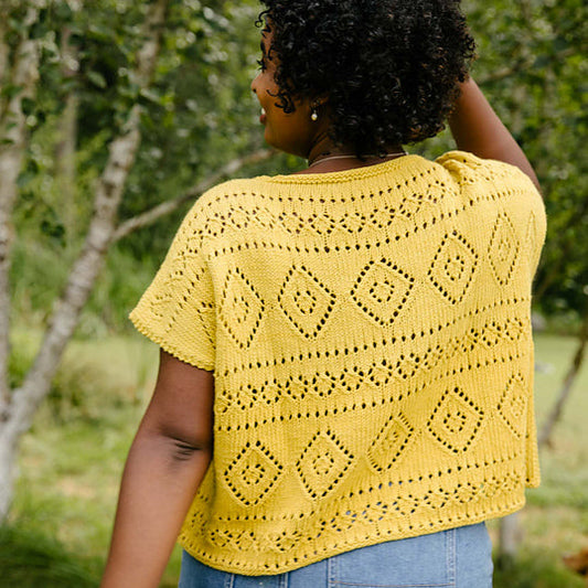 Boxy Lace Tee with Cascade Yarns