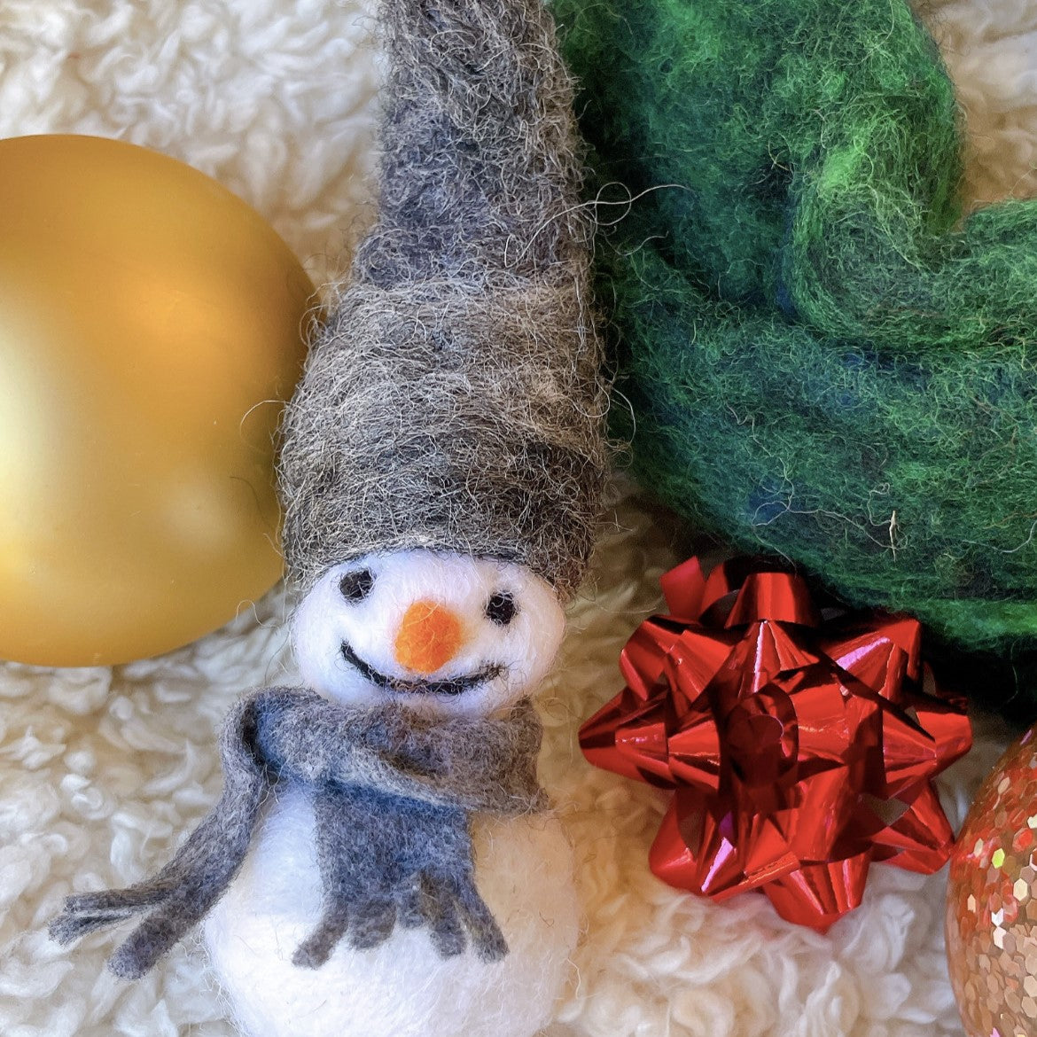 Needle Felting: Snow Gnomes